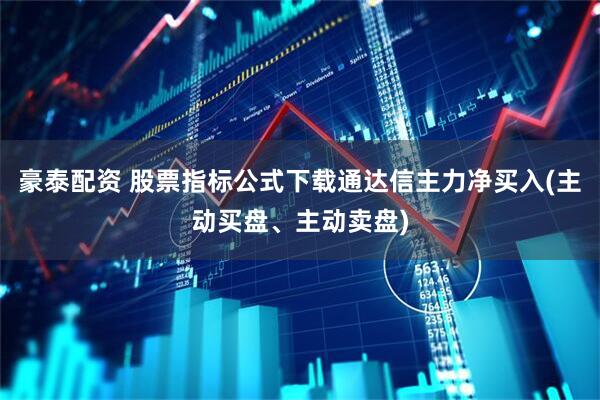 豪泰配资 股票指标公式下载通达信主力净买入(主动买盘、主动卖盘)
